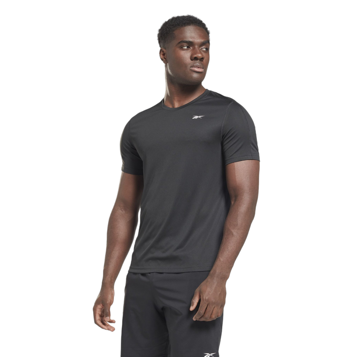 Foto 2 | Playera Reebok Negra para Hombre