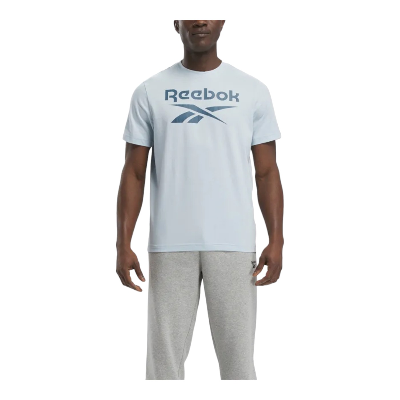 Foto 3 pulgar | Playera Reebok Ri Big Stacked Gris para Hombre