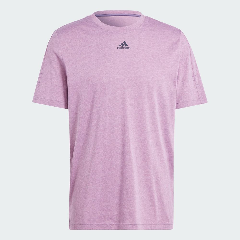 Foto 3 pulgar | Playera Jaspeada Adidas Violeta Hombre