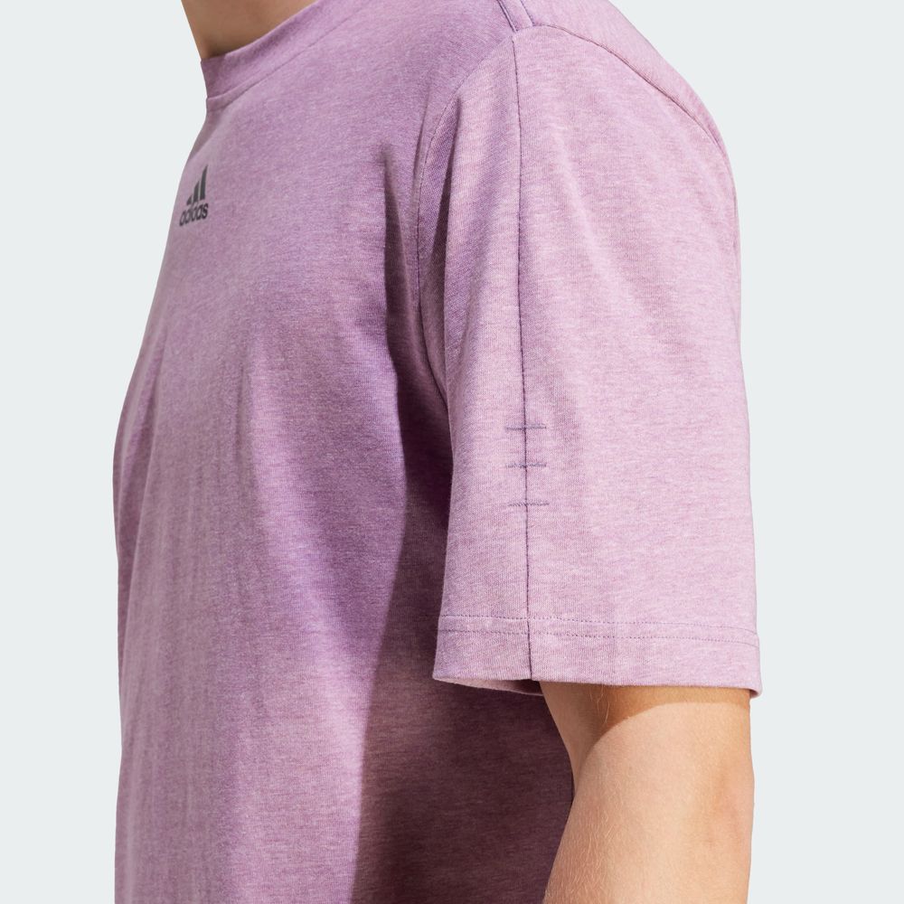 Foto 7 | Playera Jaspeada Adidas Violeta Hombre