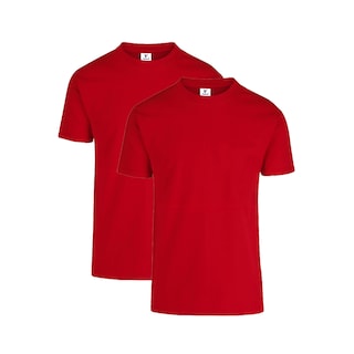Foto 1 | Playeras Yazbek Rojas 100% Algodón 2 Piezas para Caballero