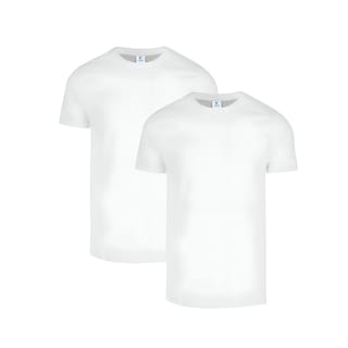 Foto 1 | Playeras Yazbek Blancas 100% Algodón 2 Piezas para Caballero