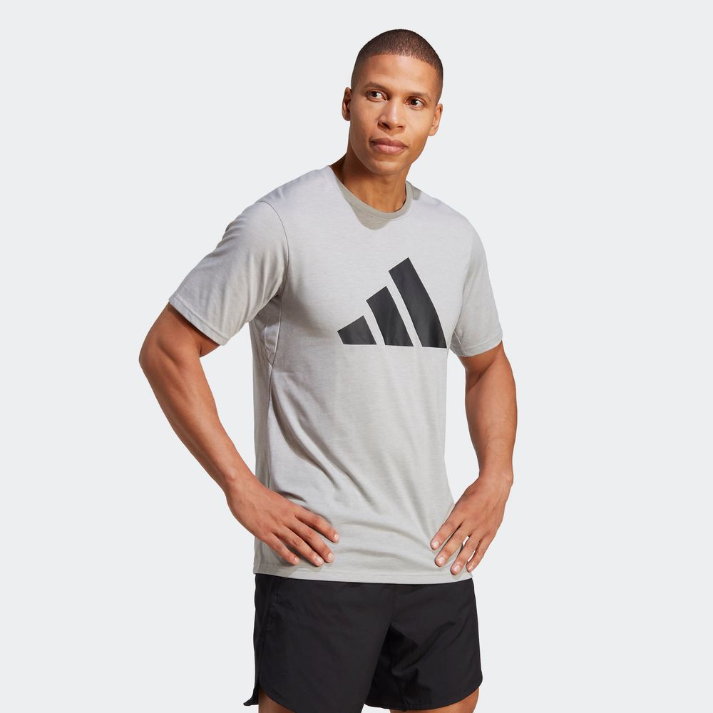 Foto 4 pulgar | Playera Deportiva Adidas Train Essentials Feelready Gris para Hombre