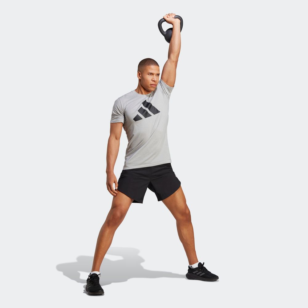 Foto 6 pulgar | Playera Deportiva Adidas Train Essentials Feelready Gris para Hombre