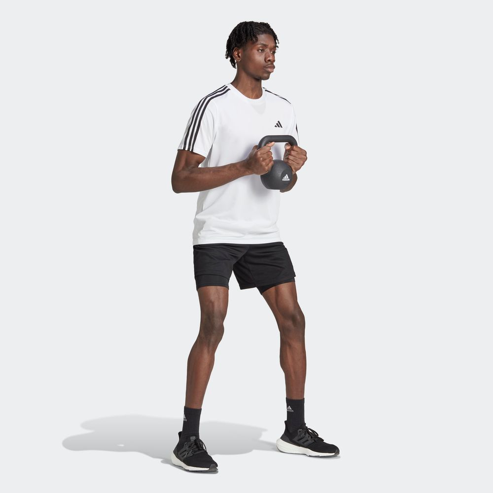 Foto 6 pulgar | Playera Adidas Train Essentials Blanca para Hombre