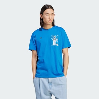 Foto 3 | Playera Adidas Messi Futbol Icon Estampada Azul para Hombre