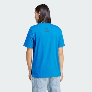 Foto 4 | Playera Adidas Messi Futbol Icon Estampada Azul para Hombre