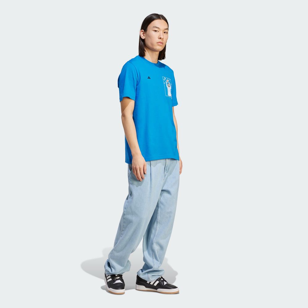Foto 6 pulgar | Playera Adidas Messi Futbol Icon Estampada Azul para Hombre