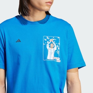 Foto 7 | Playera Adidas Messi Futbol Icon Estampada Azul para Hombre