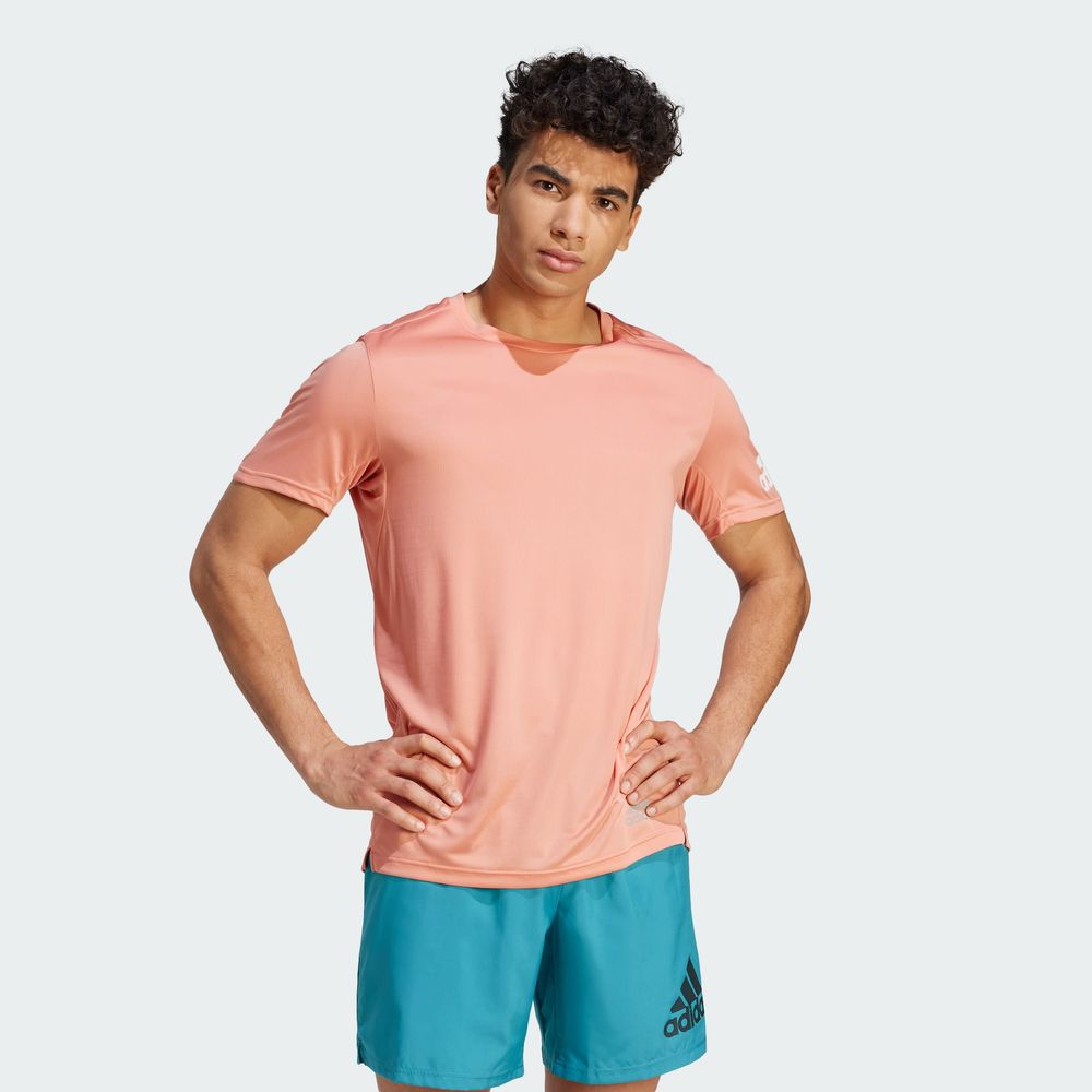 Foto 4 pulgar | Playera Adidas Run It Roja para Hombre