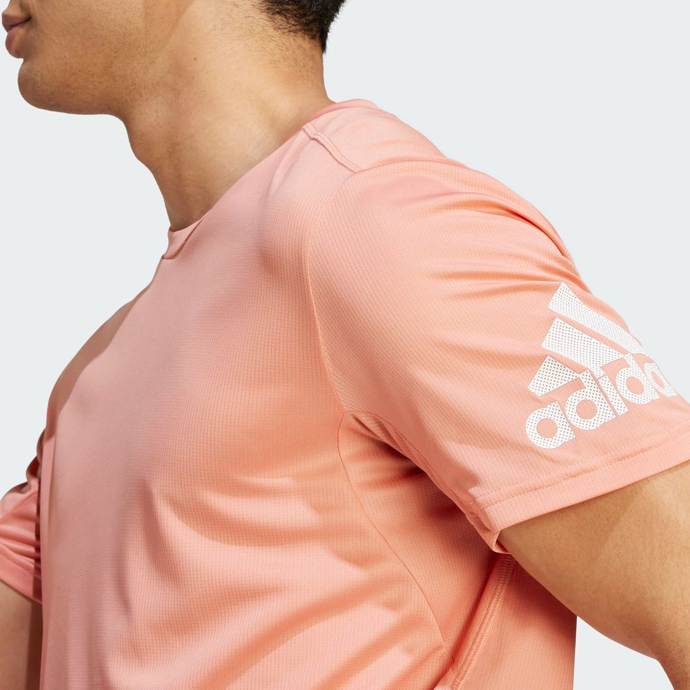 Foto 7 pulgar | Playera Adidas Run It Roja para Hombre