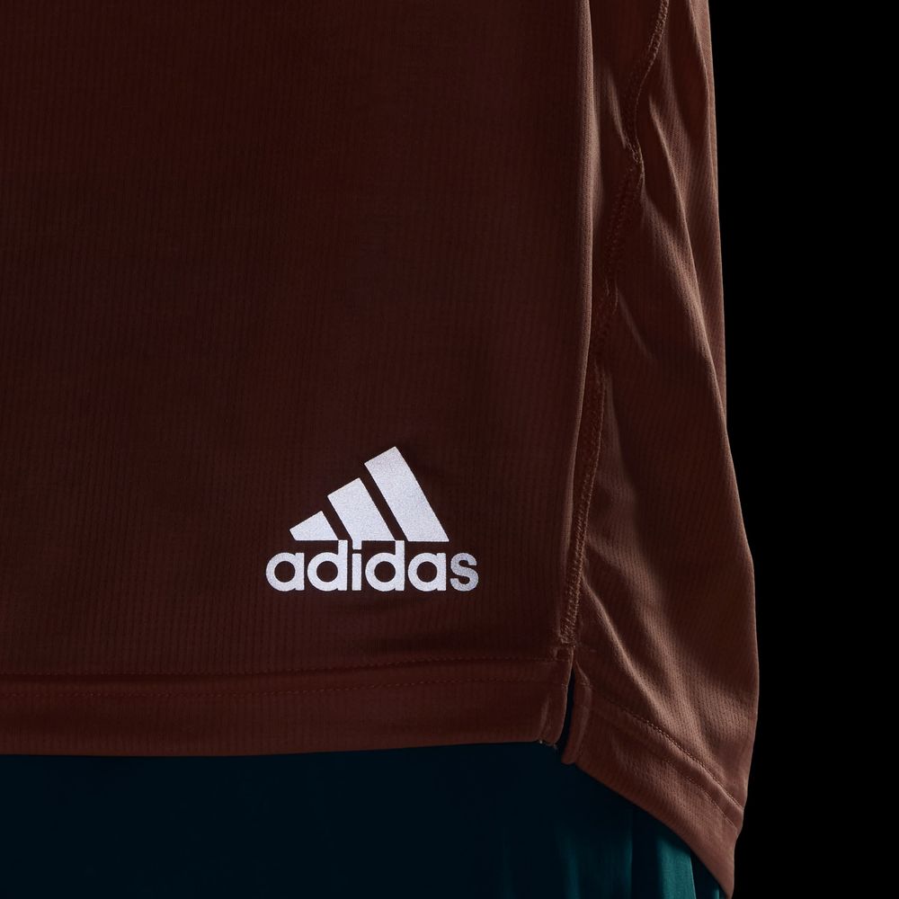Foto 8 pulgar | Playera Adidas Run It Roja para Hombre
