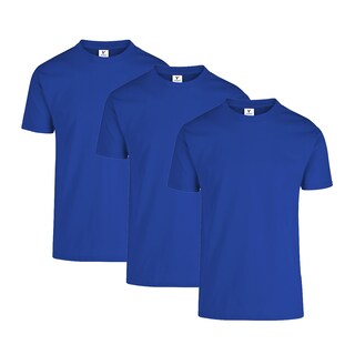 Foto 1 | Playera Yazbek Azul 100% Algodón para Caballero 3 Piezas