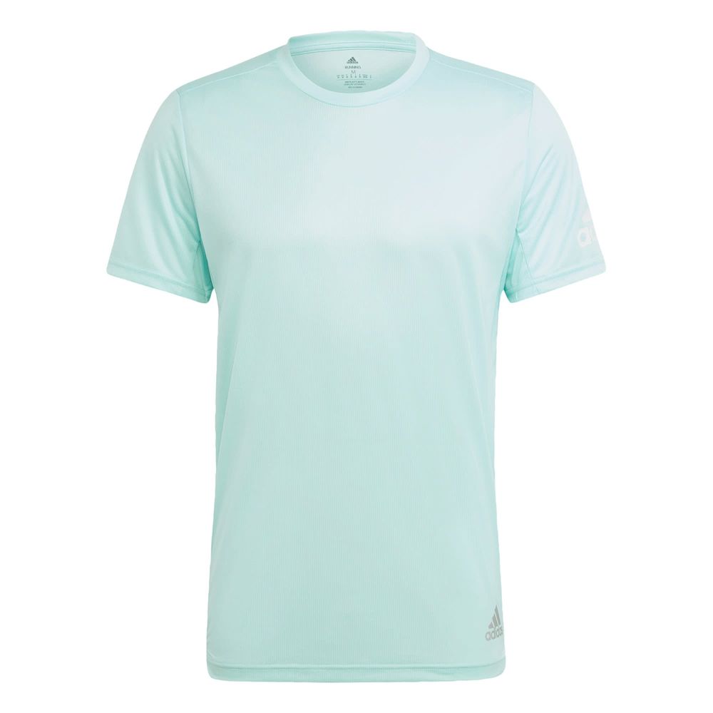 Playera Adidas Run It Turquesa para Hombre