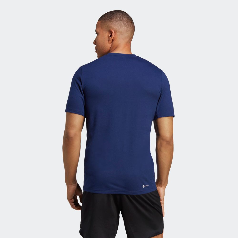 Foto 4 | Playera Adidas Azul para Hombre