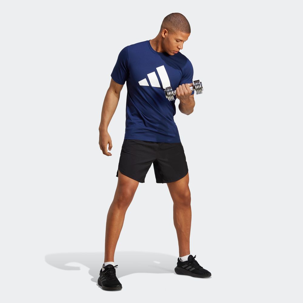 Foto 5 | Playera Adidas Azul para Hombre