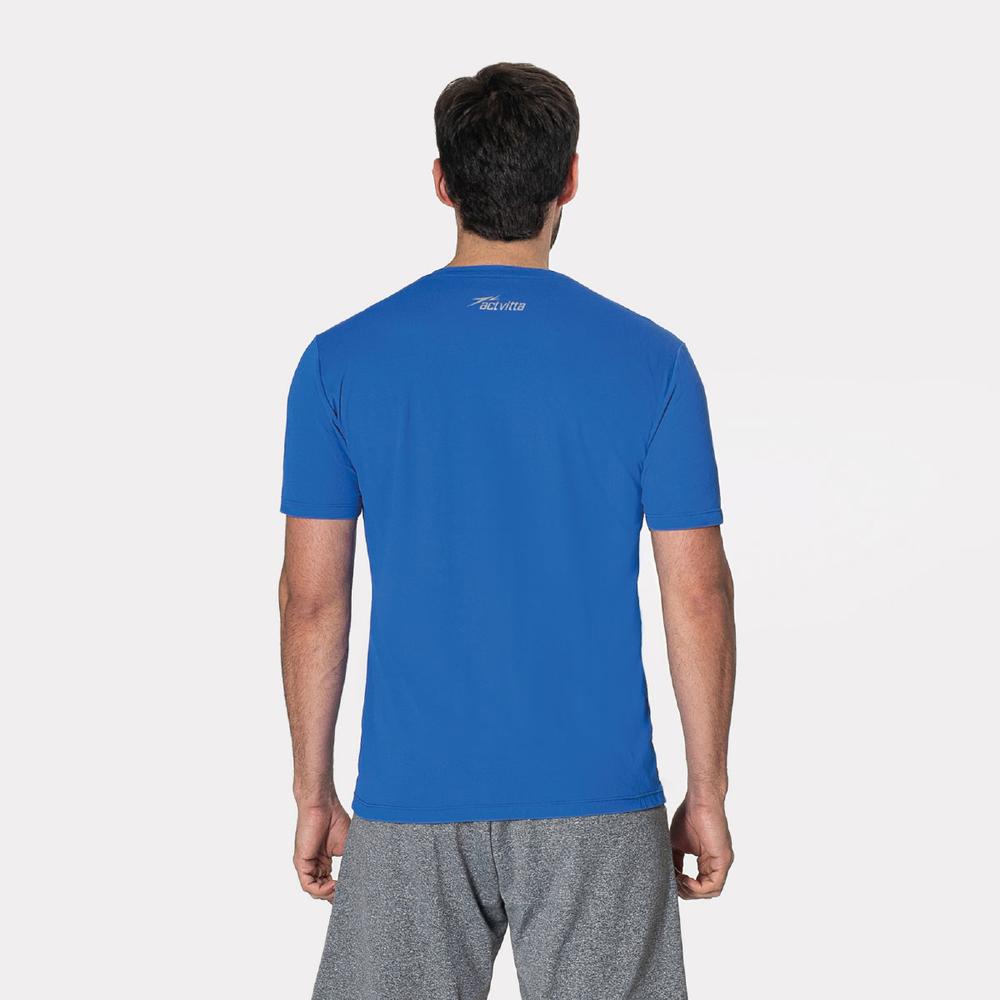 Foto 3 pulgar | Playera Para Hombre Actvitta 40004.2.25403 Azul