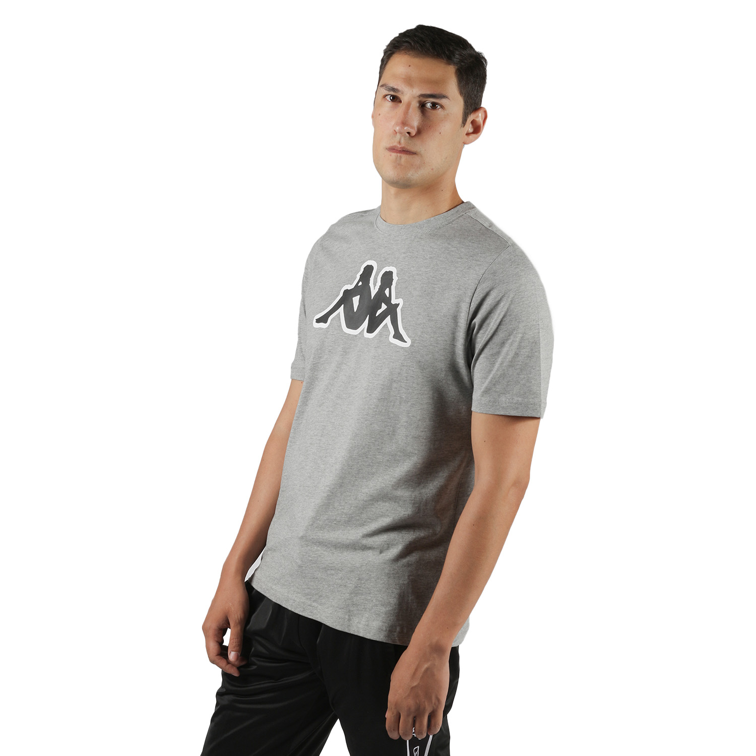 Foto 6 pulgar | Playera Kappa Gris para Caballero Manga Corta Logo Zobi