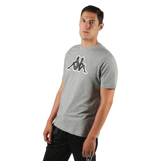 Foto 5 | Playera Kappa Gris para Caballero Manga Corta Logo Zobi