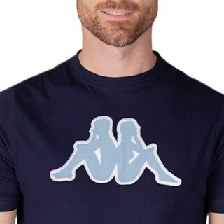 Foto 3 | Playera Deportiva Kappa Logo Zobi para Hombre Negra