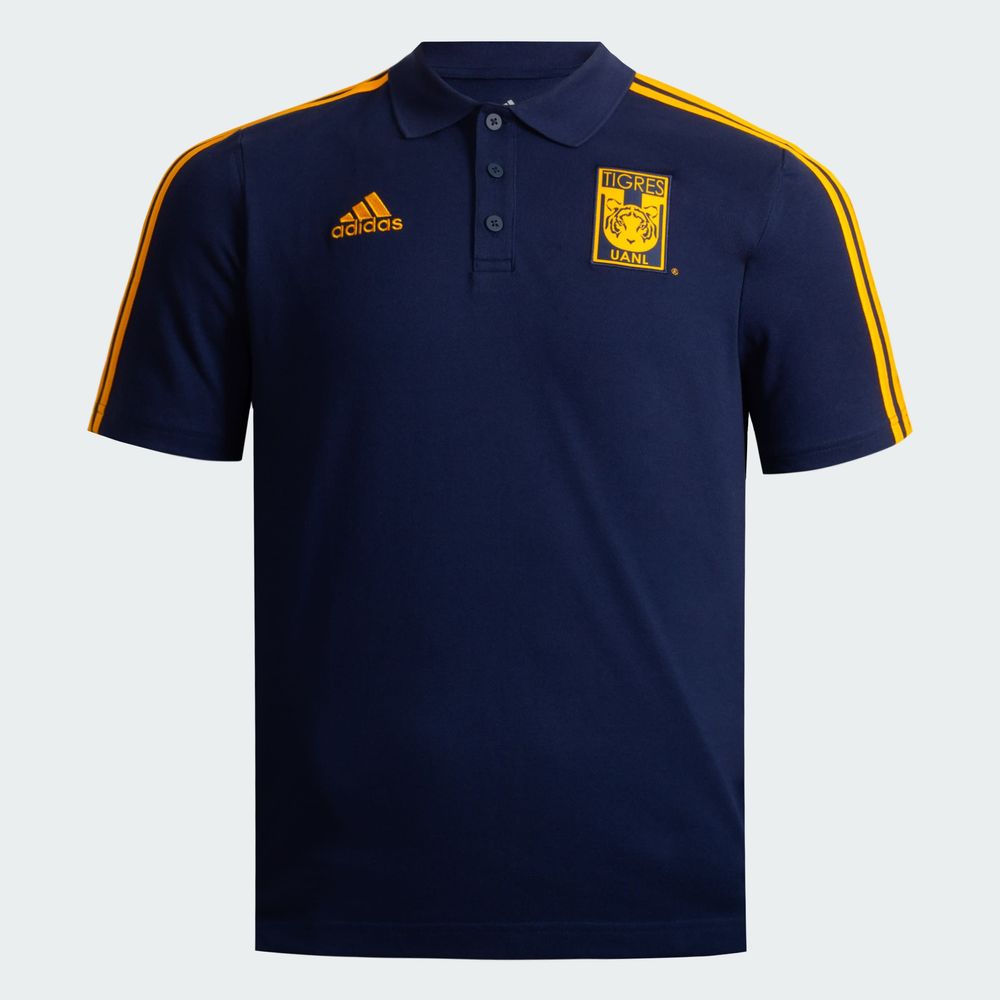 Foto 4 pulgar | Playera Polo Tigres Uanl Dna Adidas Azul Hombre