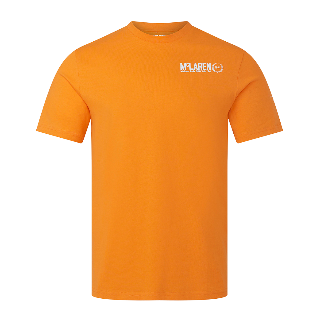 Foto 2 pulgar | Playera McLaren Naranja Edición Indycar 500 Millas para Hombre