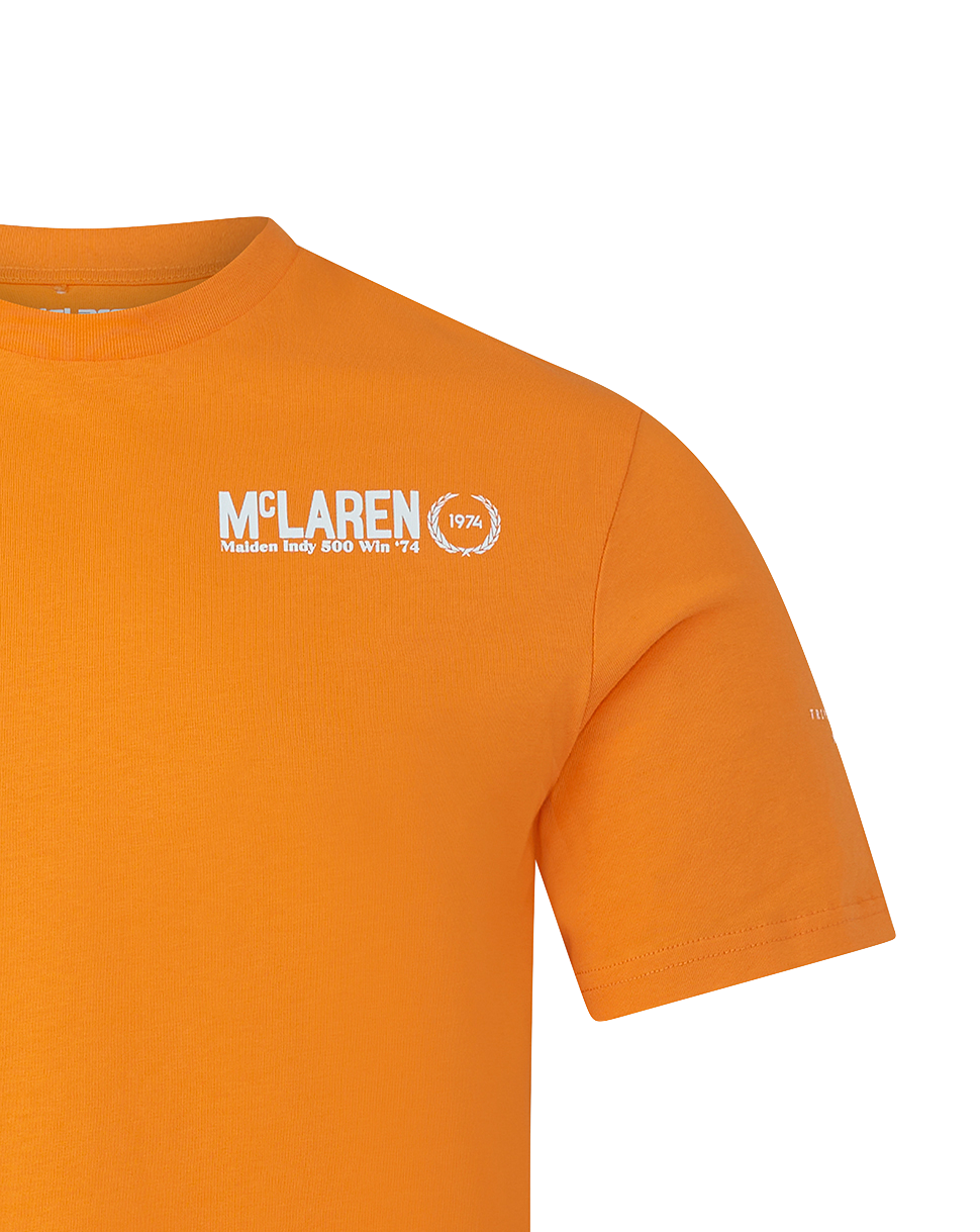 Foto 5 pulgar | Playera McLaren Naranja Edición Indycar 500 Millas para Hombre