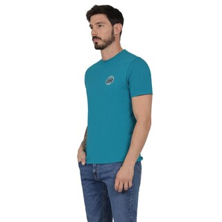 Foto 2 | Playera Lee Slim Fit 411 Turquesa para Hombre