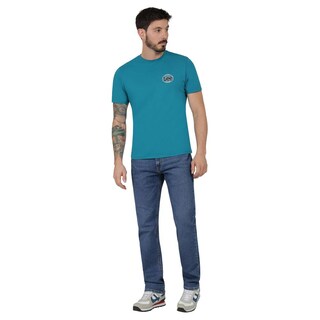 Foto 4 | Playera Lee Slim Fit 411 Turquesa para Hombre
