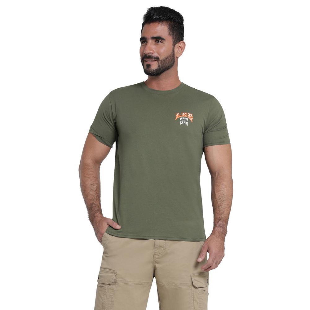 Foto 2 pulgar | Playera Lee Slim Fit 430 Verde para Hombre