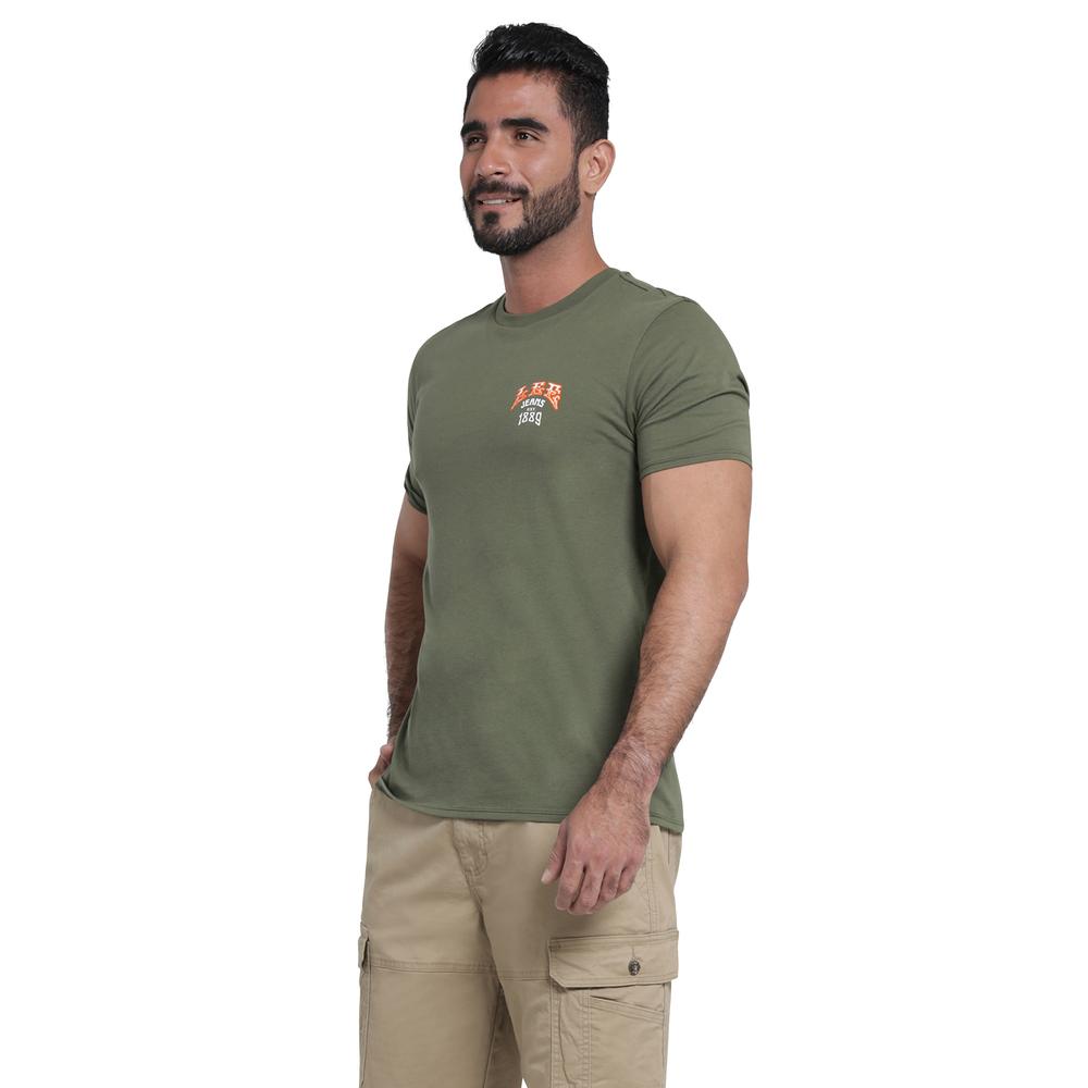 Foto 3 pulgar | Playera Lee Slim Fit 430 Verde para Hombre