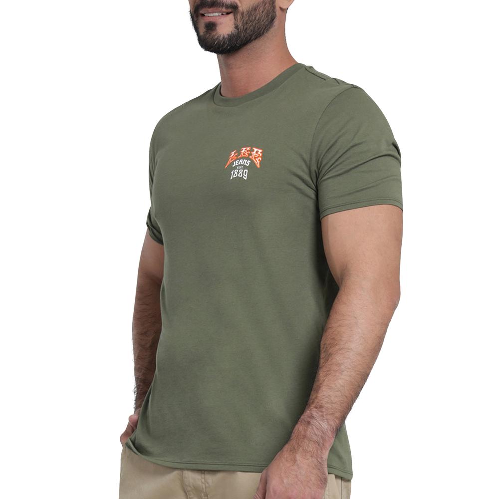 Foto 6 pulgar | Playera Lee Slim Fit 430 Verde para Hombre