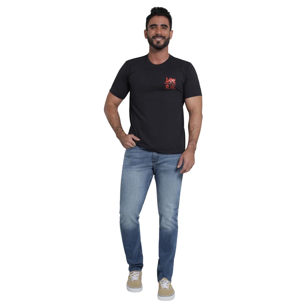 Foto 5 pulgar | Playera Lee Slim Fit 410 Negra para Hombre