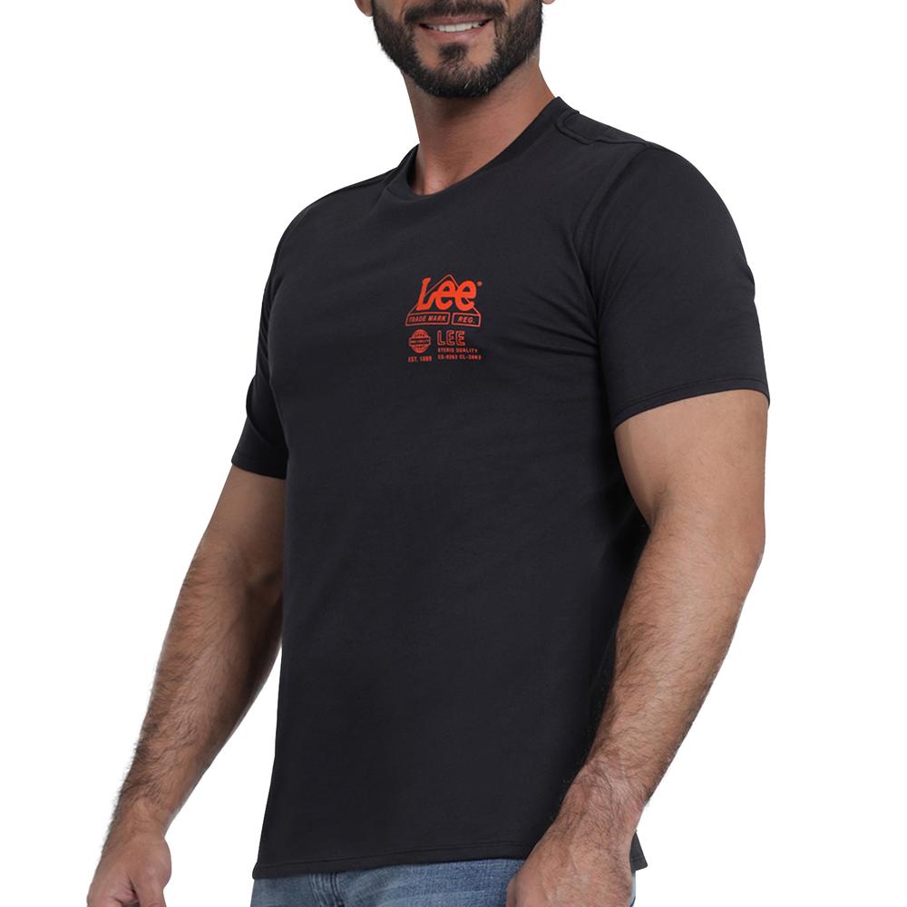 Foto 6 pulgar | Playera Lee Slim Fit 410 Negra para Hombre