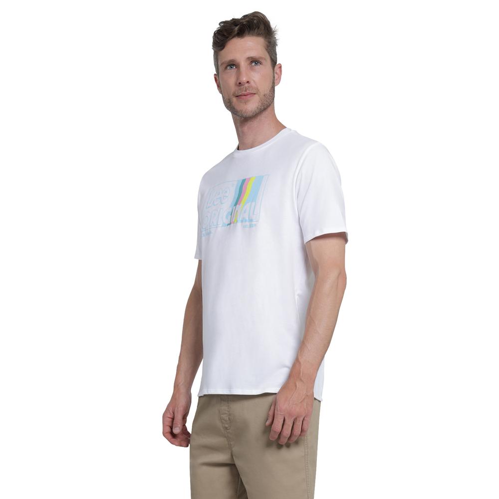 Playera Lee Slim Fit 401 Blanco para Hombre