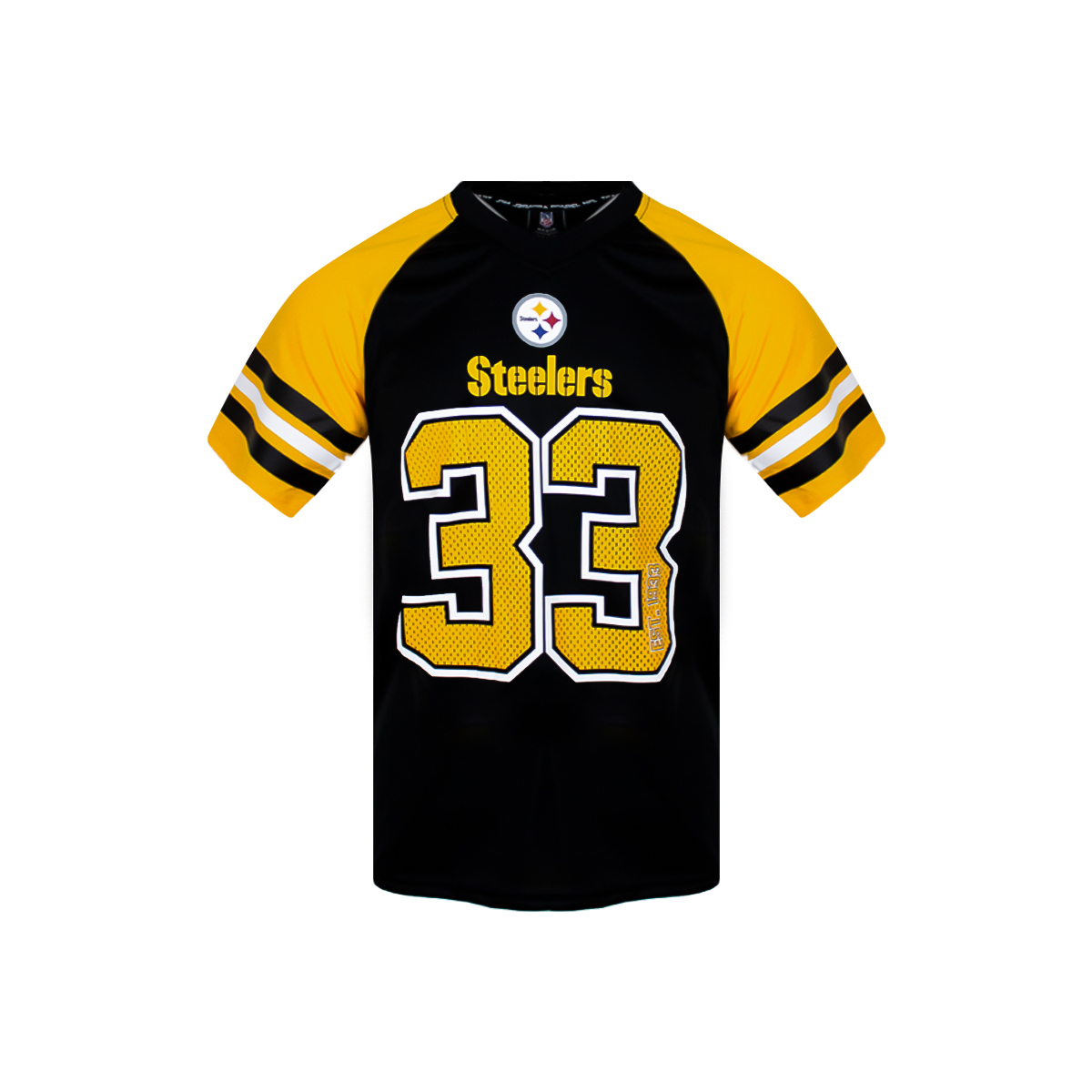 Foto 2 pulgar | Playera Deportiva NFL Pittsburgh Steelers Negra con Amarillo para Caballero