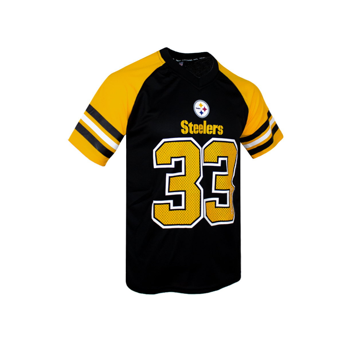 Foto 3 pulgar | Playera Deportiva NFL Pittsburgh Steelers Negra con Amarillo para Caballero
