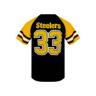 Foto 4 | Playera Deportiva NFL Pittsburgh Steelers Negra con Amarillo para Caballero