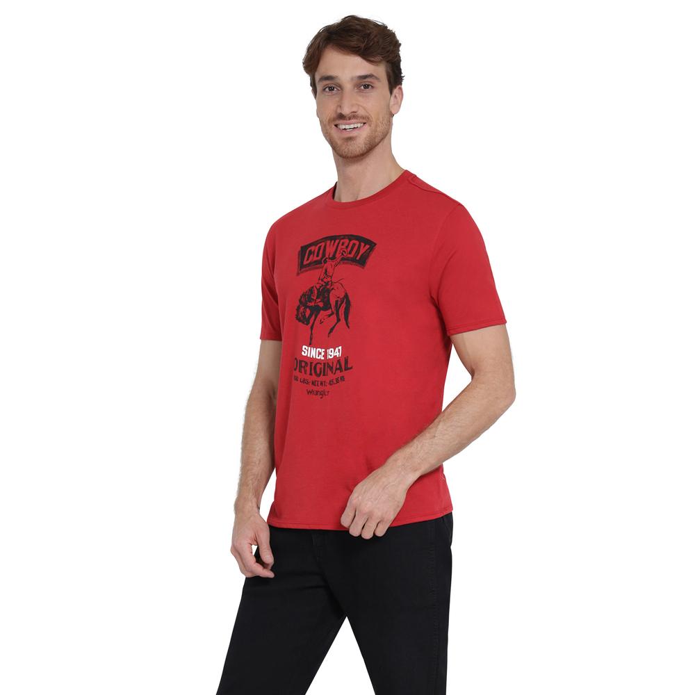 Foto 2 | Playera Wrangler Comfort 402 Rojo para Hombre