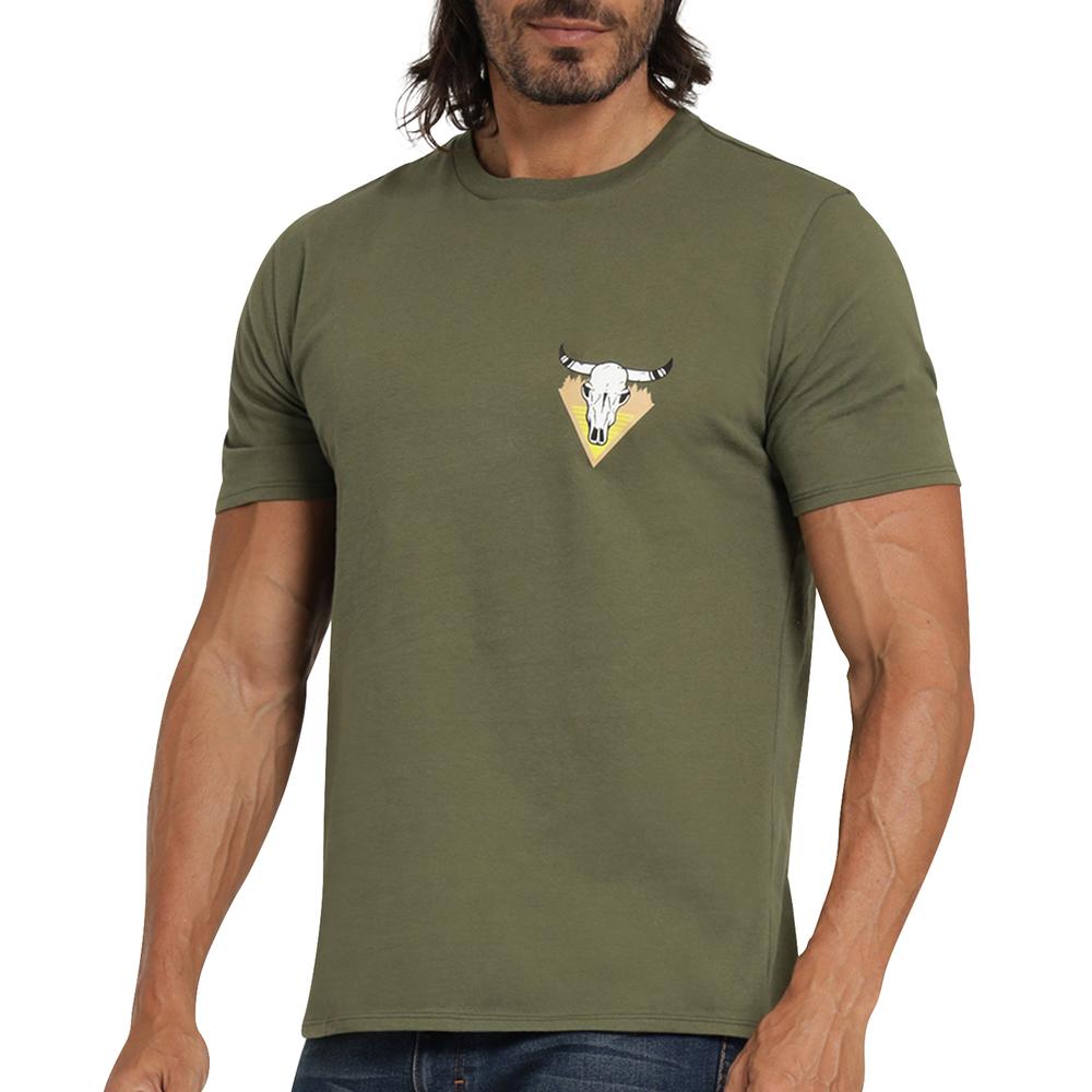 Foto 5 | Playera Wrangler Comfort 401 Verde Oscuro para Hombre