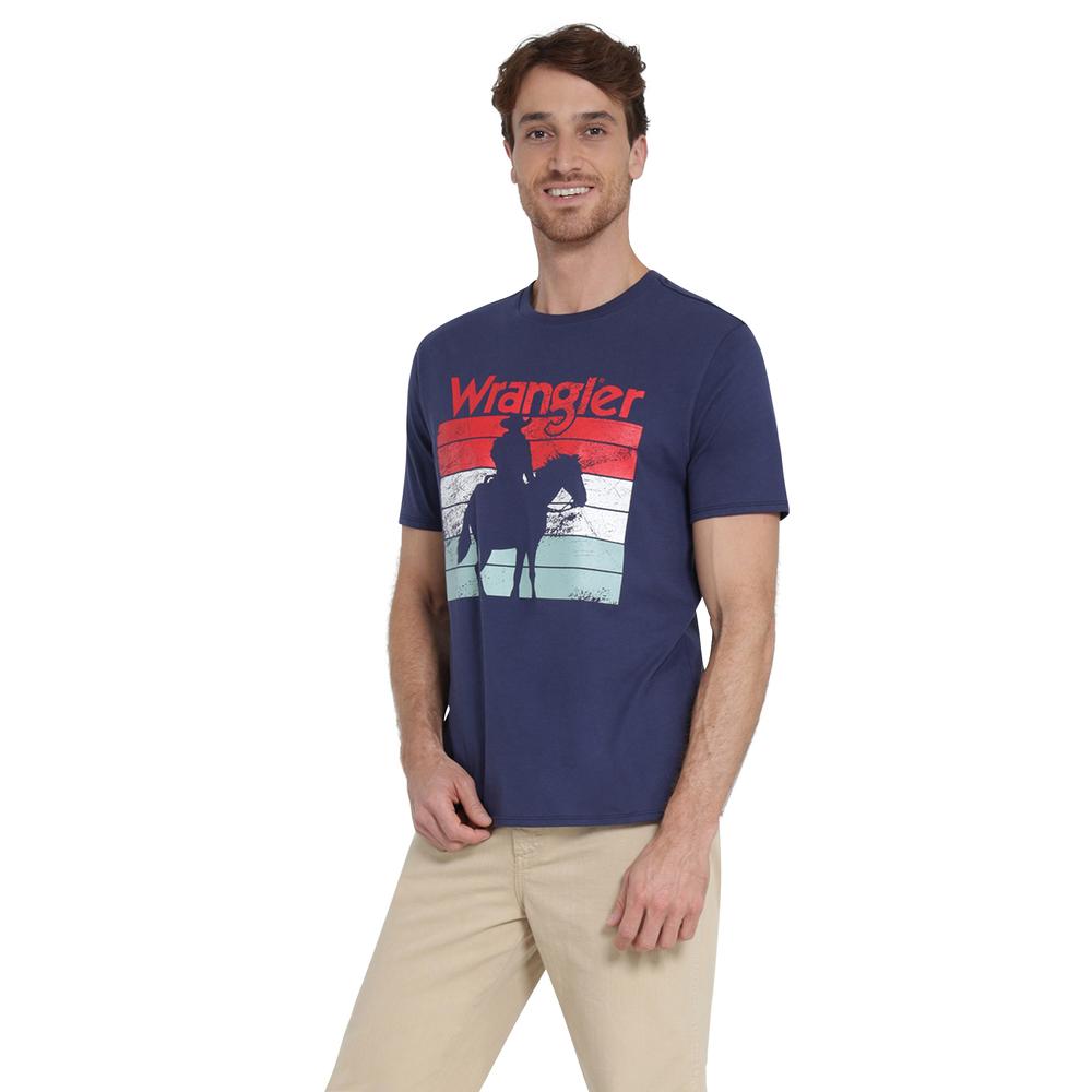 Foto 3 pulgar | Playera Wrangler Comfort 405 Azul Marino