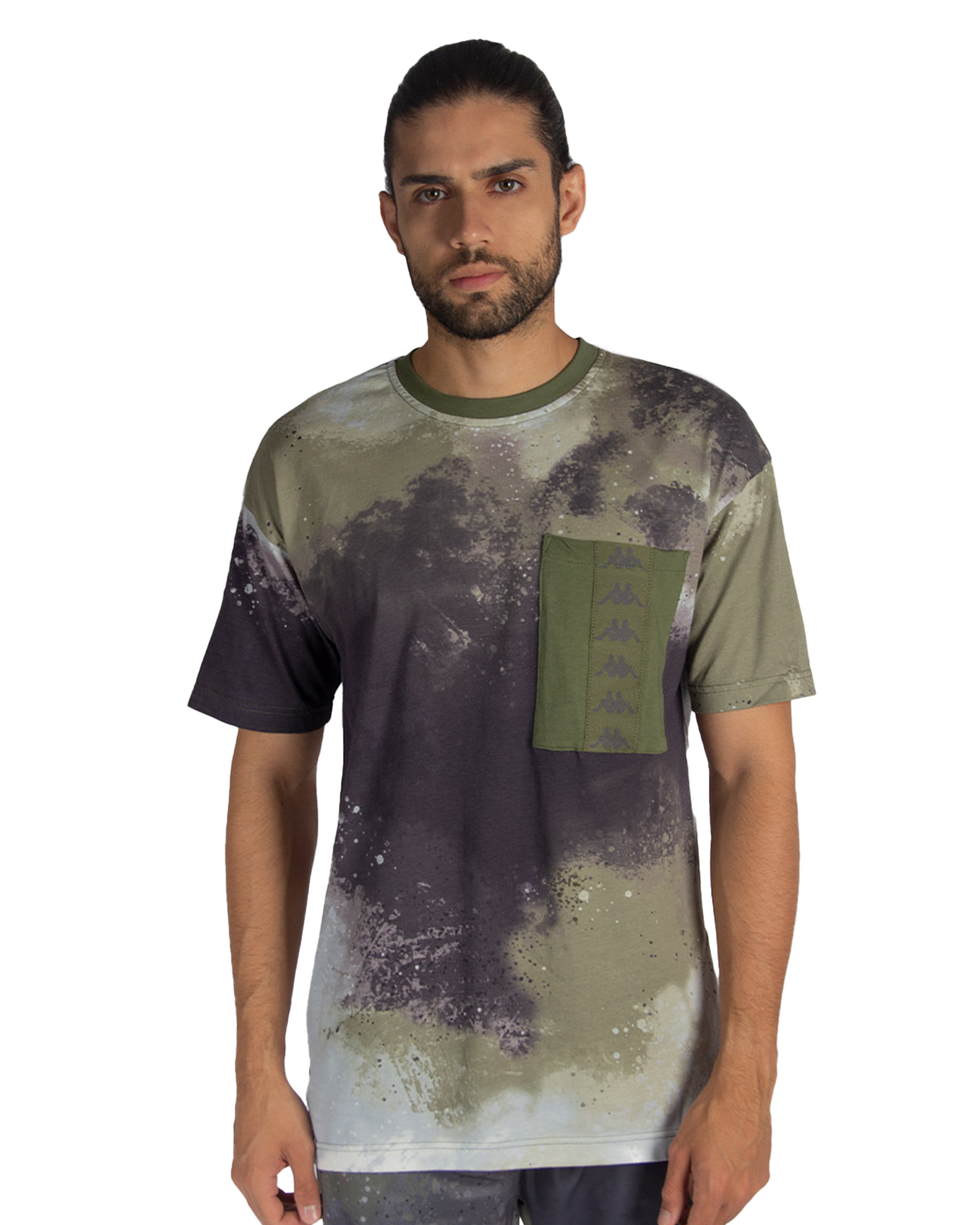 Playera Caballero Manga Corta Kappa Banda 222 Fapo Graphik