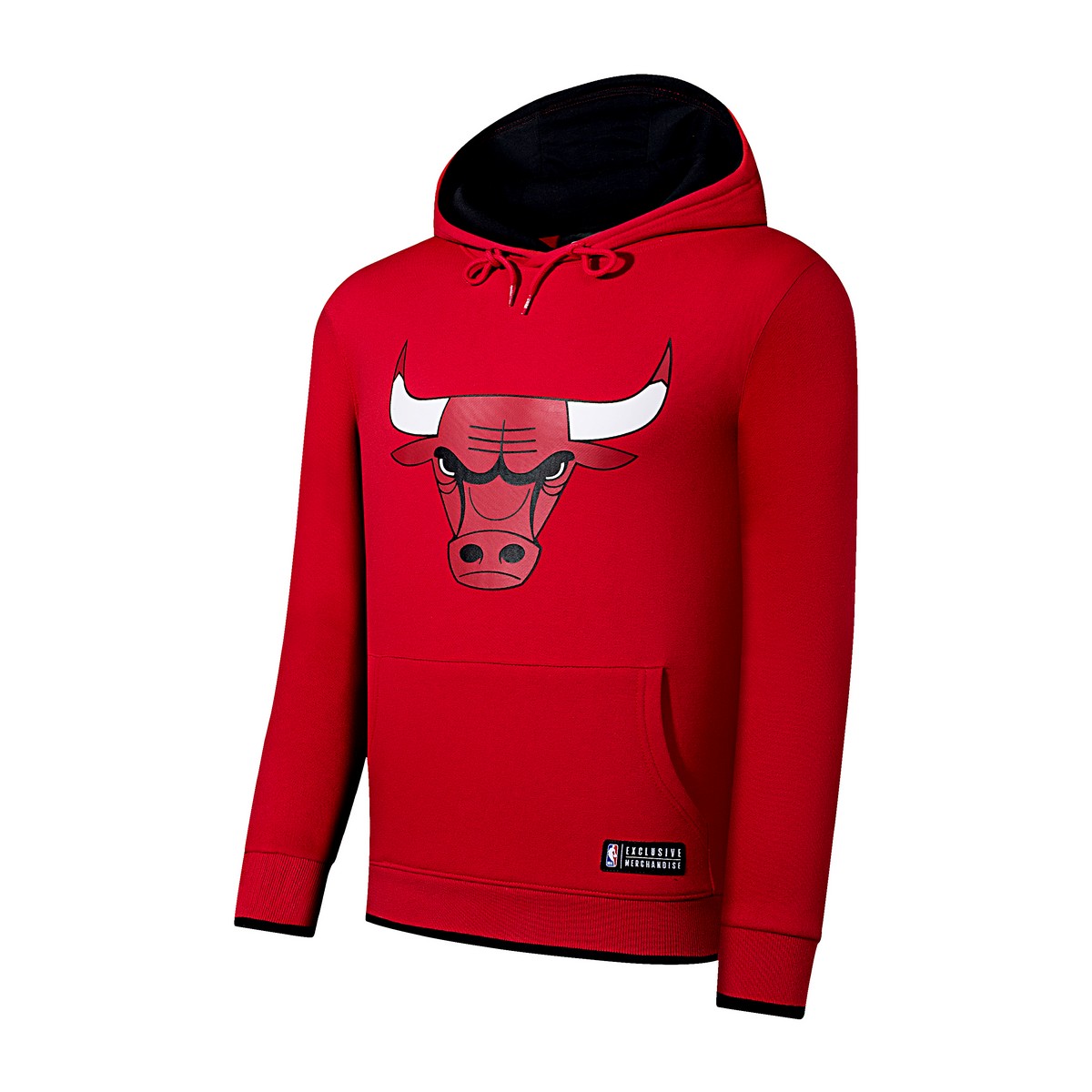 Nba Original Sudadera Con Gorro De Hombre Chicago Bulls Color Rojo Con Logo Al Frente, Talla Mediano