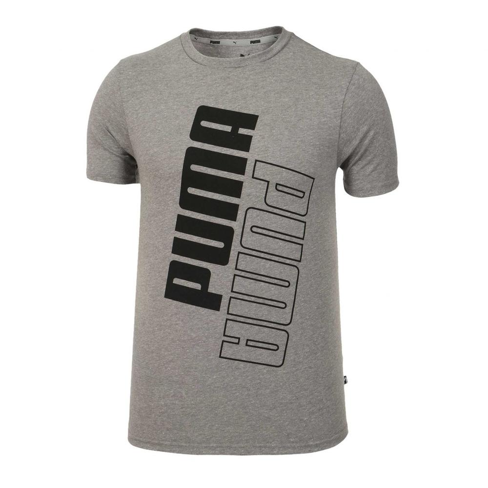 Foto 2 pulgar | Playera Puma Power Logo Tee  848129-03 Gris para Hombre