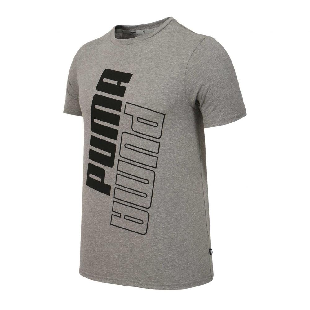 Foto 3 pulgar | Playera Puma Power Logo Tee  848129-03 Gris para Hombre