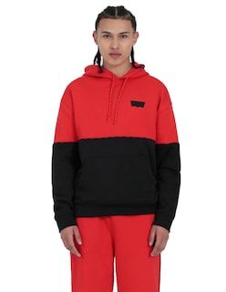 Foto 1 | Sudadera Relaxed Piping Levi's Negro con Rojo para Hombre