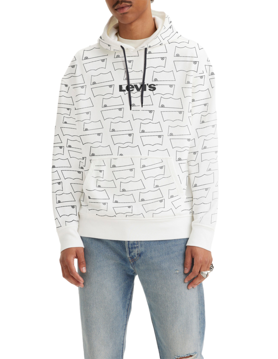Foto 3 pulgar | Sudadera Levi's Blanca para Hombre