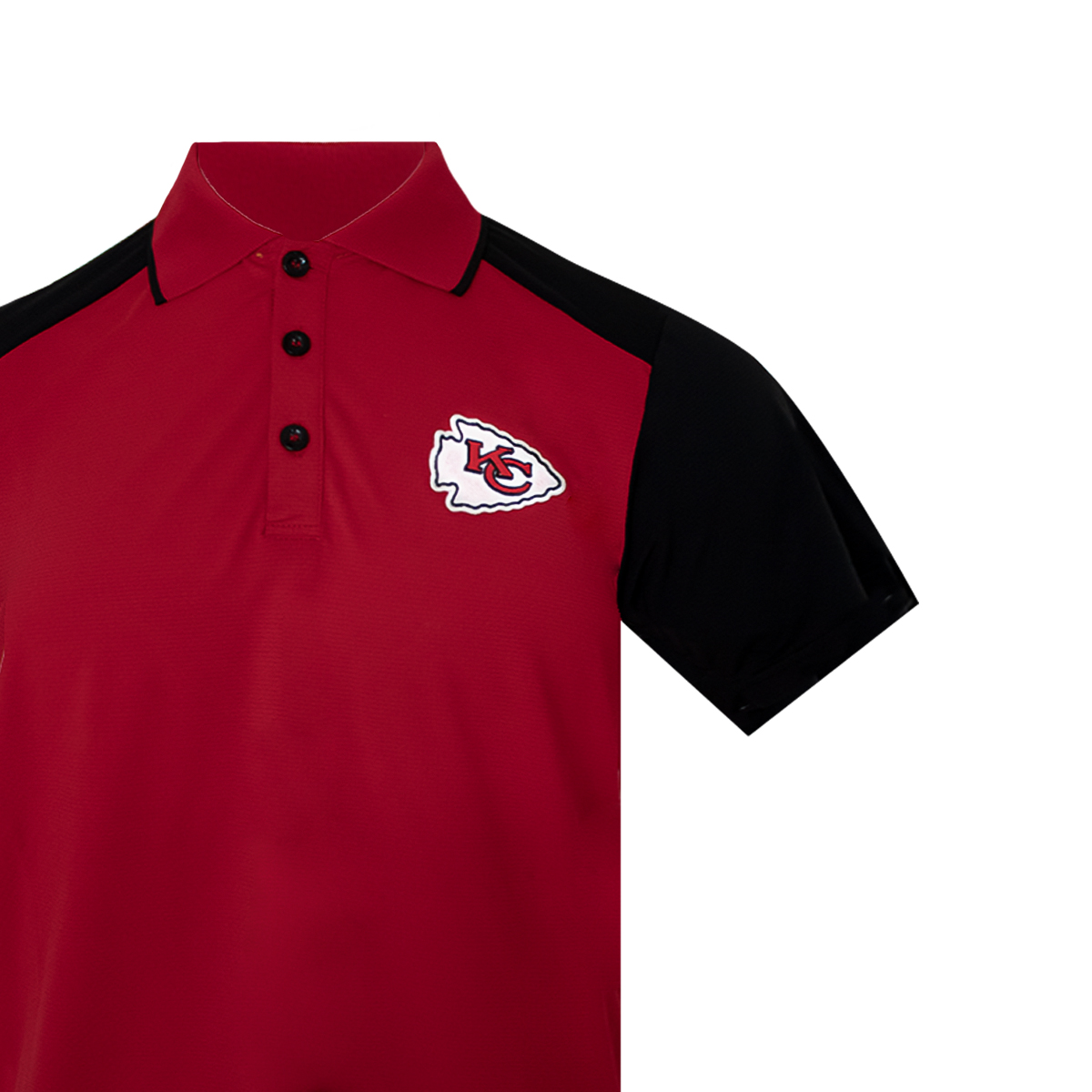 Foto 2 | Playera Deportiva NFL Roja Tipo Polo Kansas City Chiefs para Caballero