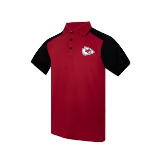 Foto 3 | Playera Deportiva NFL Roja Tipo Polo Kansas City Chiefs para Caballero
