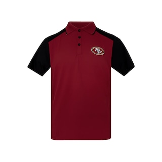 Foto 1 | Playera Deportiva NFL Vino Tipo Polo San Francisco 49s para Caballero